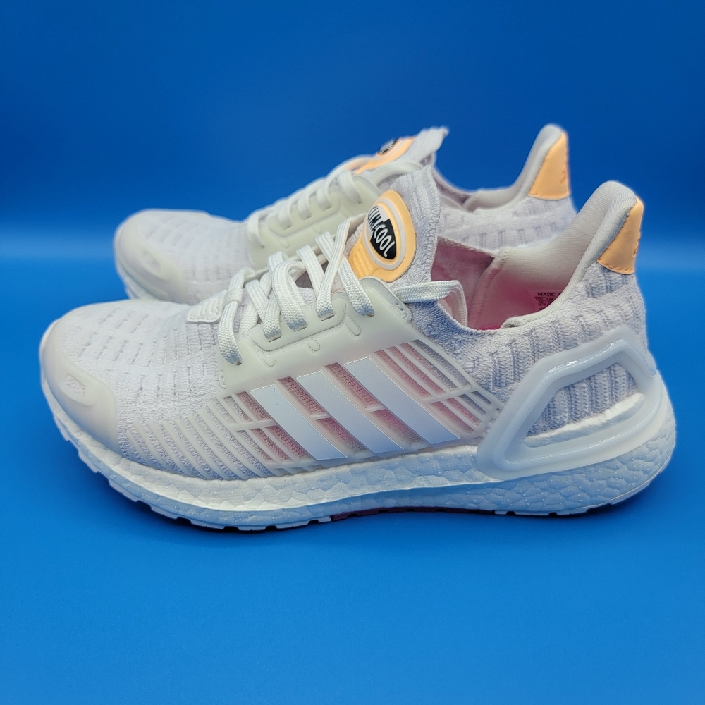 Adidas UltraBoost CC_1 DNA Women's Shoes Size 5 White Pink Peach Running Gym New
